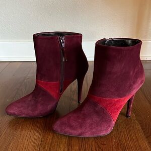 Stuart Weitzman leather suede stiletto heel ankle boots size 7